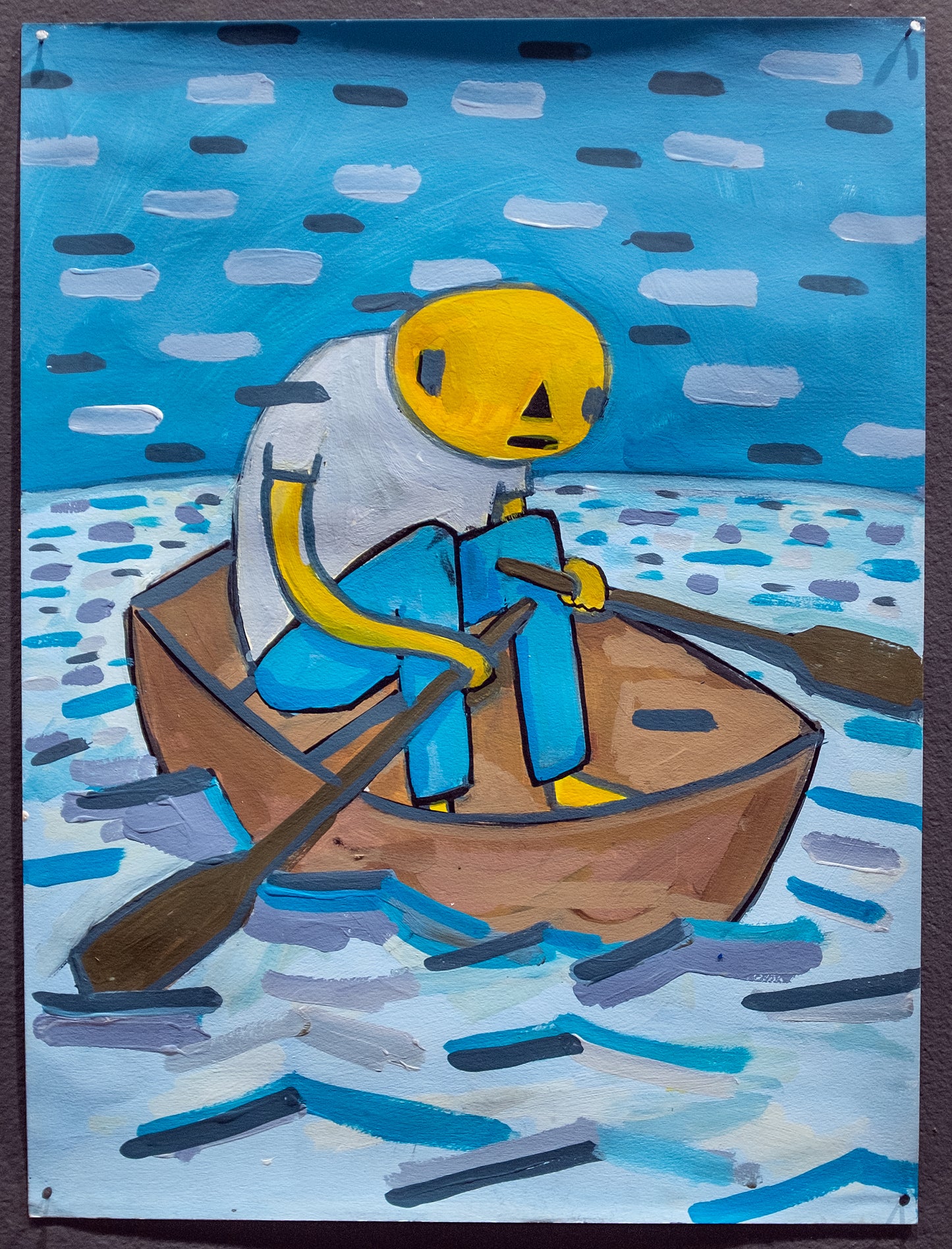 Against the tide (study) by Daniel Jesse Lewis