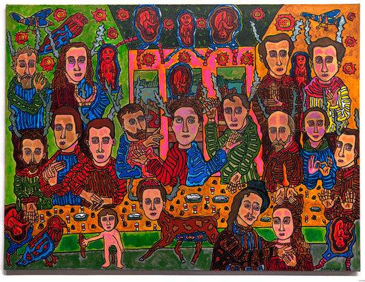 Last Supper of Famous Poets by Anick Langelier
