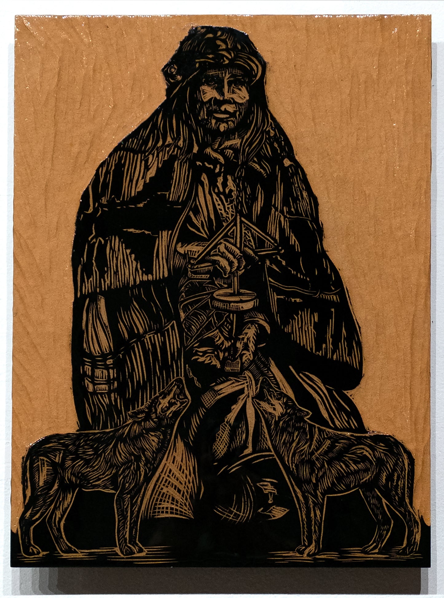 Our Ancestors Are Calling Us (wood carving) by Jhovany De Ala