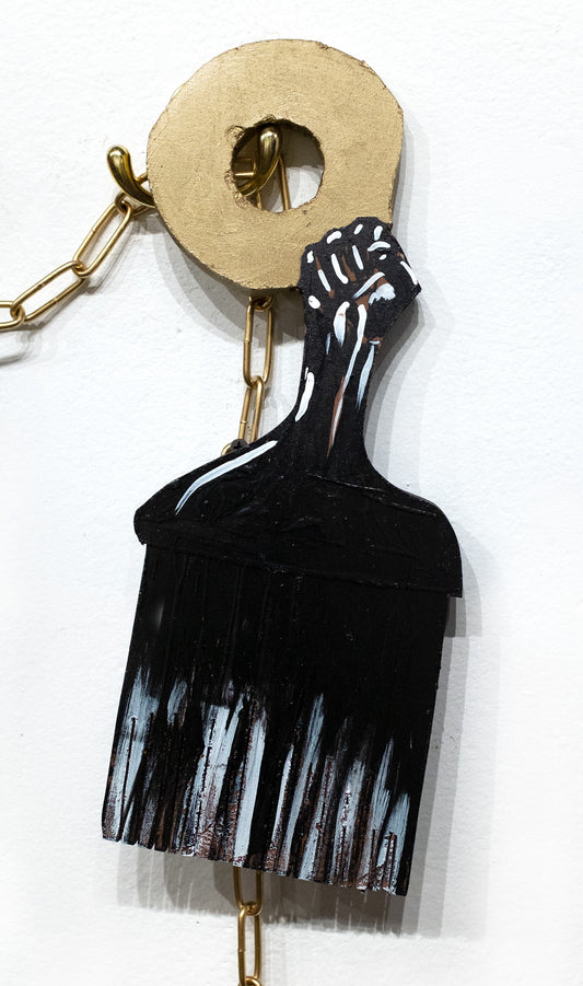 Black Power (Comb) Charm by Navin Norling