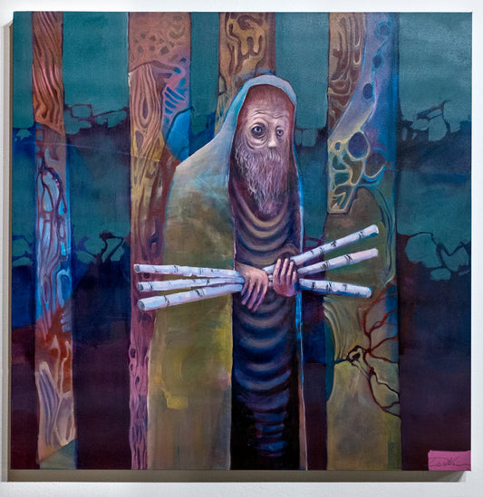 Tall People Made of Wood by Denis Korkh