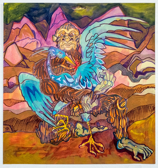 Monkey Bluebird by Zack Luchetti