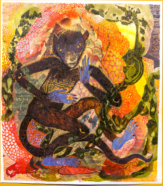 The Blue Monkey by Céline Lyaudet