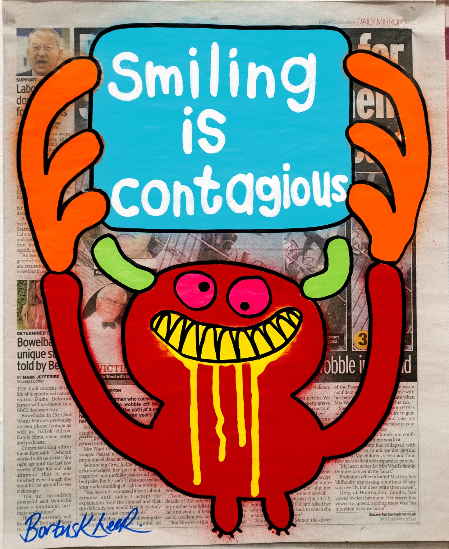 Smiling is contagious by Bortusk Leer
