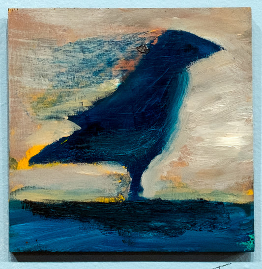 Turquoise Dark Bird by Kelly Moore