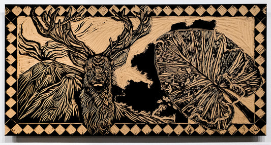 Sueño Del Iztaccihuatl (wood carving) by Jhovany De Ala
