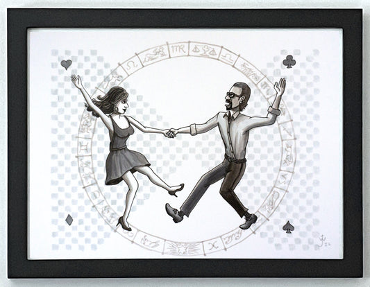 The Dance drawing by Jake Watling